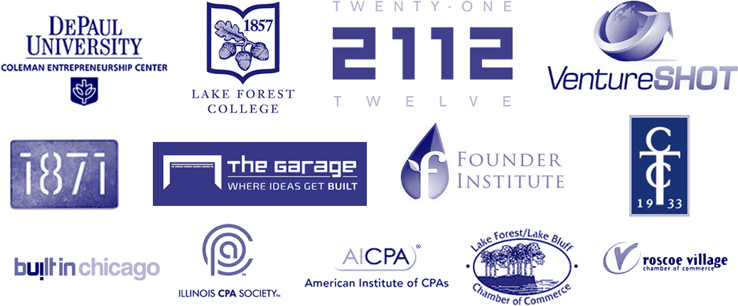 Partner Logos Blue - Lake Forest College (1127x500), Png Download