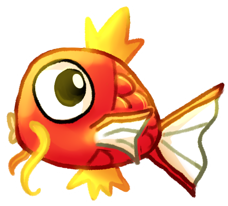 ~magikarp Jump Is Such A Cute Game, I Had To Draw This - Cartoon (473x422), Png Download