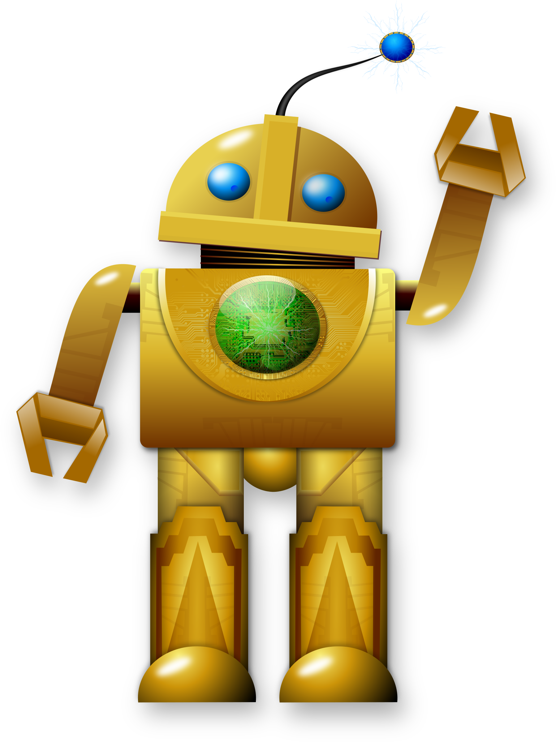 This Free Icons Png Design Of Friendly Robot Remix (1817x2400), Png Download