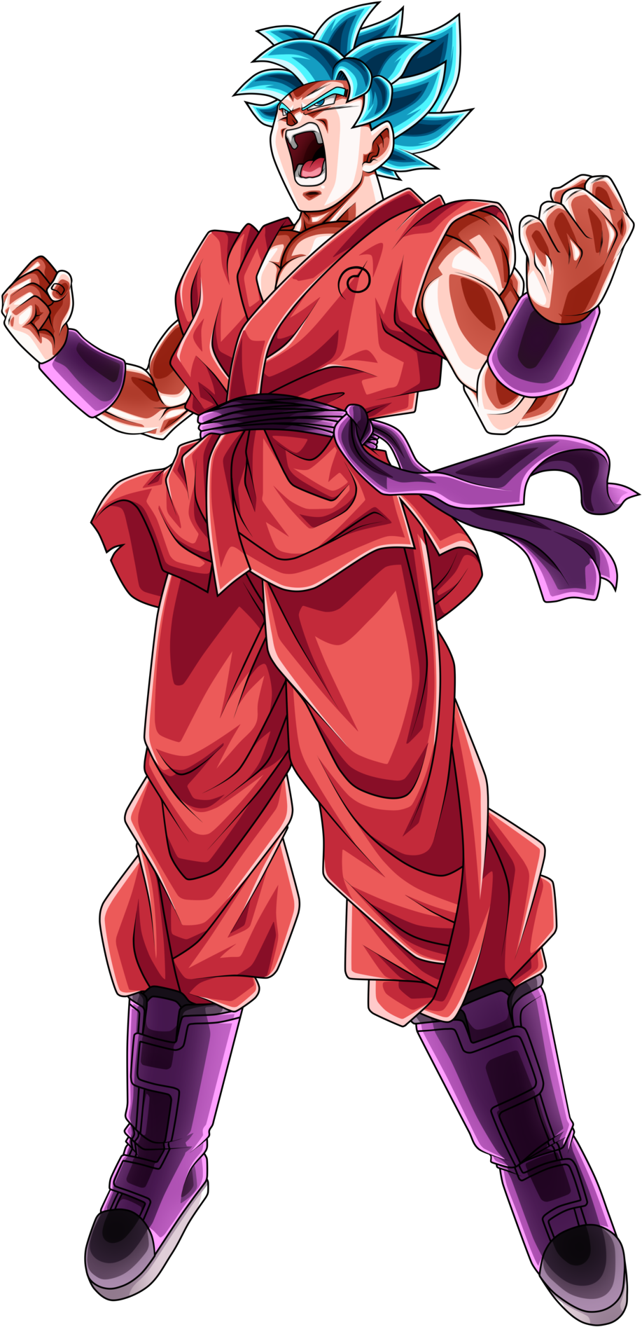 Son Goku Super Saiyan Blue Kaioken 2 By Nekoar-dasjoli - Super Saiyan Blue Kaioken Png (1024x1920), Png Download