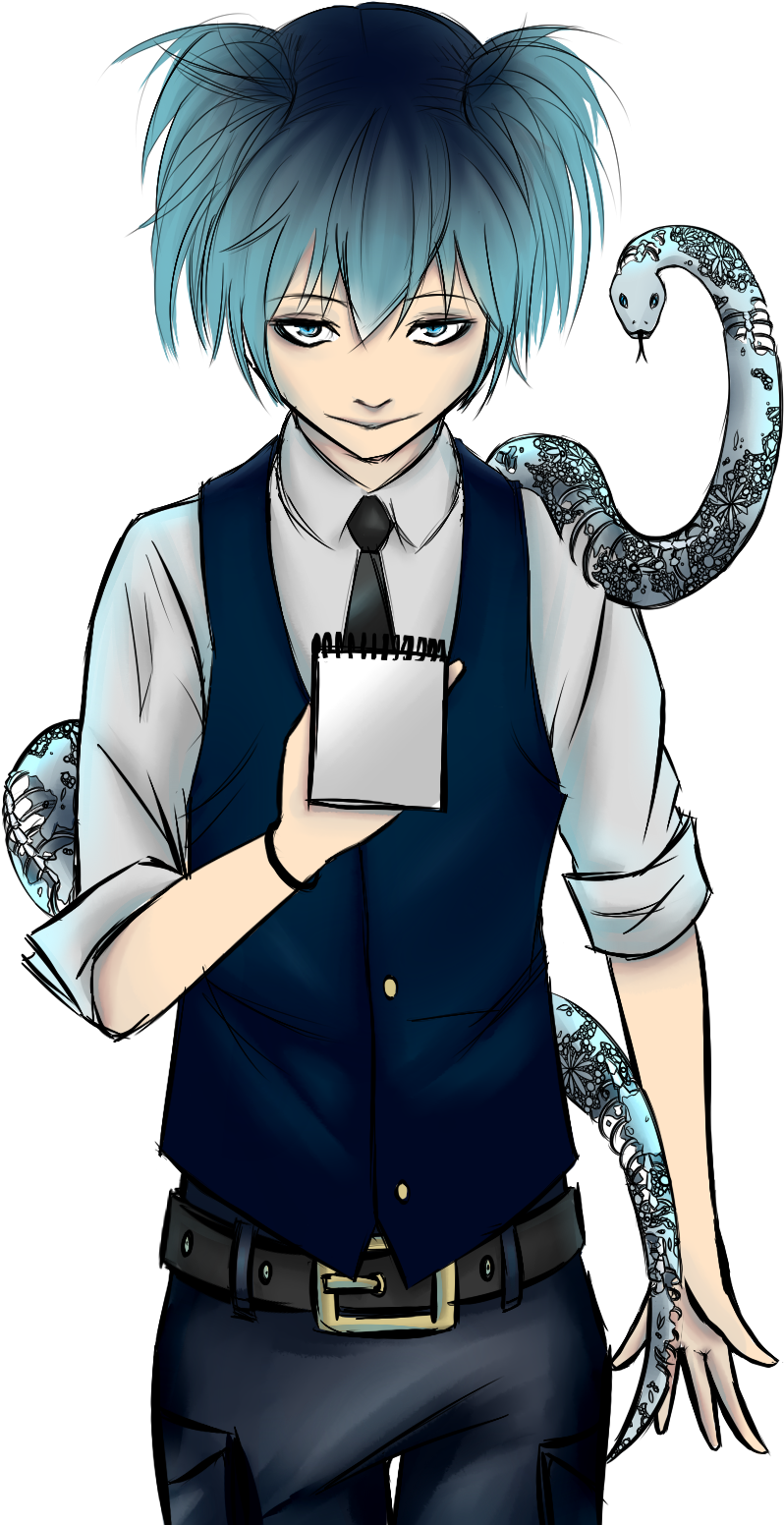 Have A Little Transparent Badass Nagisa - Cartoon (998x1675), Png Download