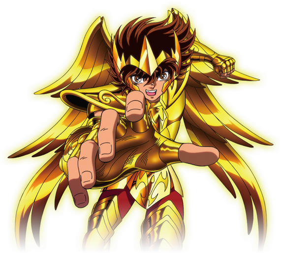 Sagitarius Seiya - Png De Saint Seiya (571x515), Png Download