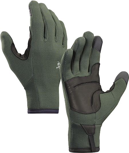 Rivet Glove Versatile, Weather Resistant Polartec® - Arc'teryx Mens Rivet Glove-nautic Grey (450x625), Png Download