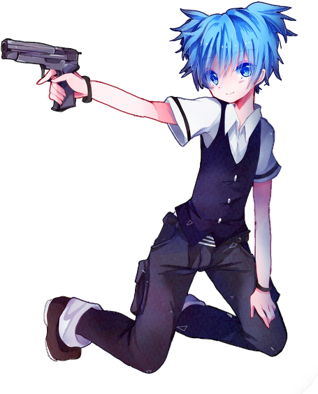 I Love Shiota Nagisa - Anime Reverse Trap Cute (498x600), Png Download