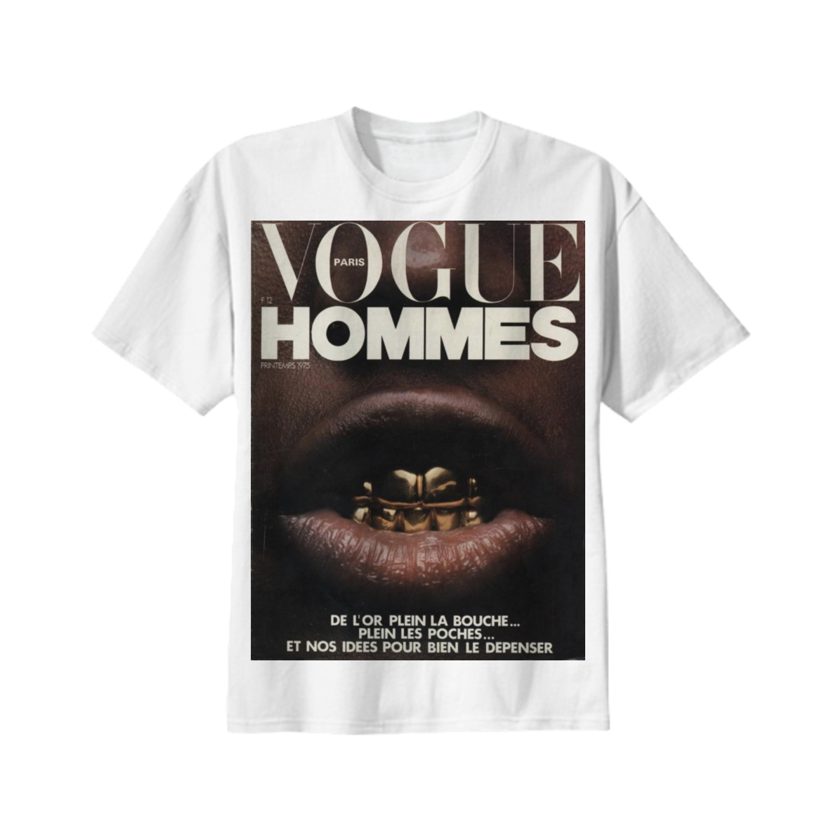 Shop Vogue, Homies Cotton T Shirt By Prescribed Dope - Hans Feurer Vogue Hommes (1190x1190), Png Download