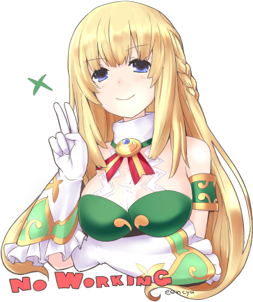 Vert And Shin Jigen Game Neptune Vii) Drawn By Eencya - Smug Vert (538x478), Png Download