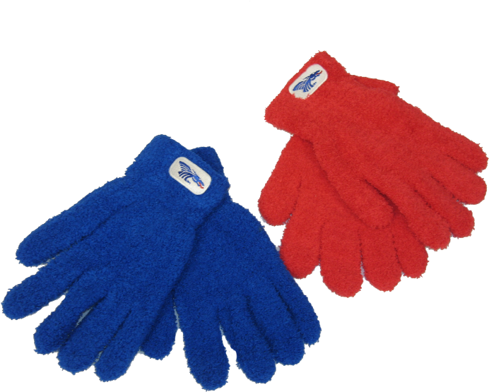 Power Dragon Fuzzy Gloves - Blue (720x720), Png Download