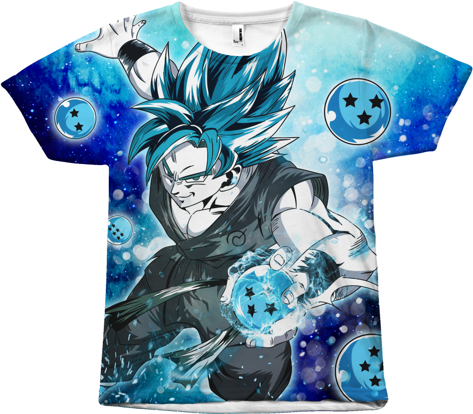 Goku Ssj Blue With Dragon Balls - Goku Ssj Blue (1024x1024), Png Download