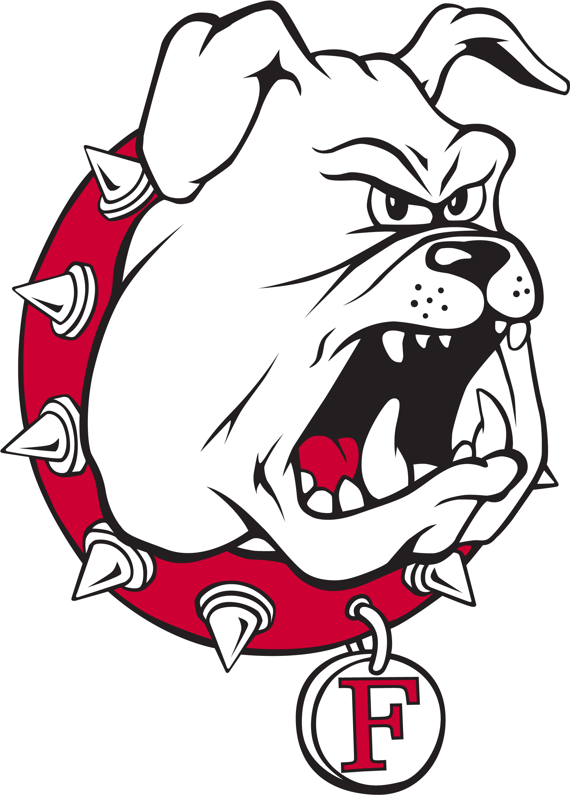 Bulldog Clipart Colored - Ferris State University Logo Bulldog (2000x2637), Png Download