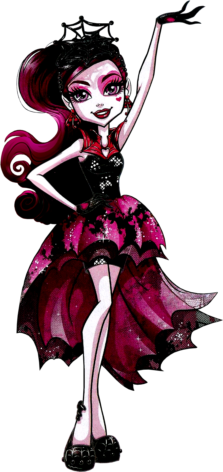 Welcome To Monster High - Draculaura Dance The Fright Away (838x1675), Png Download