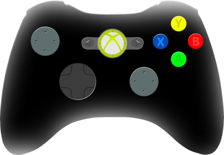 Game Controller Clipart Joystick Playstation Accessory - Xbox (900x623), Png Download