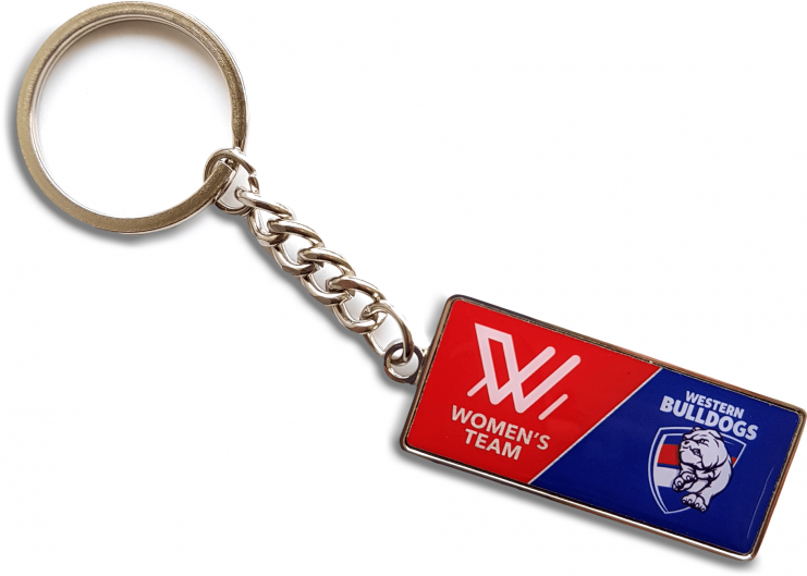 Western Bulldogs Aflw Logo Keyring - Western Bulldogs Aflw Stubby Holder (740x740), Png Download