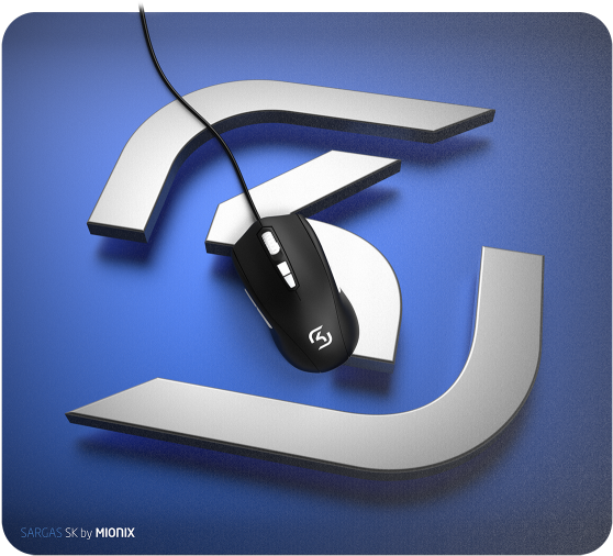 Mionix Avior 'sk Gaming' Professional Gaming Mouse - Mionix Sargas 450 Sk (800x534), Png Download