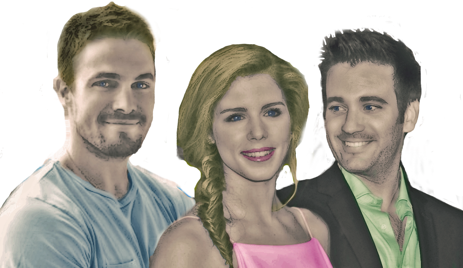 Tommy Merlyn Felicity Smoak Oliver Queen - Girl (1597x923), Png Download
