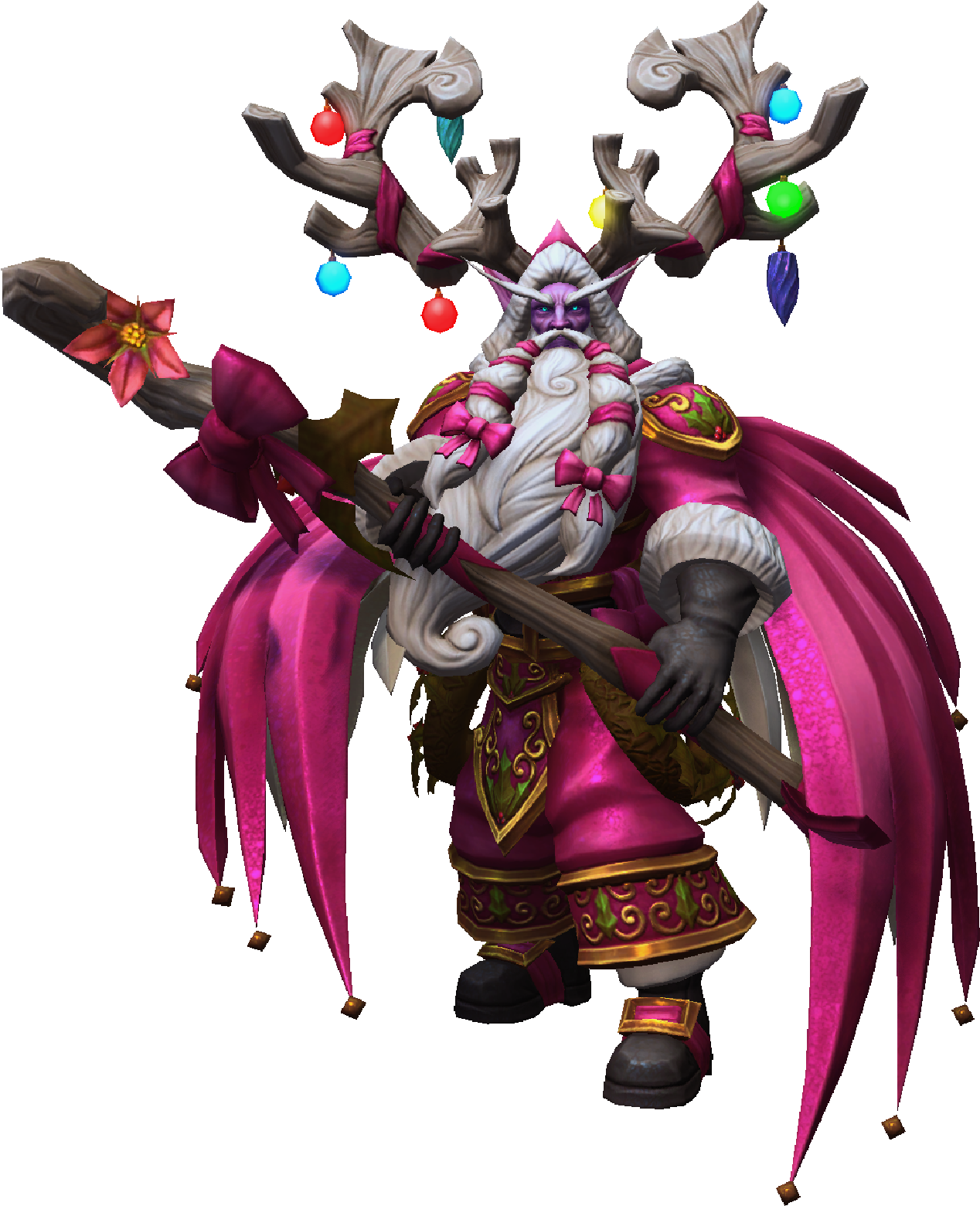 Malfurion Winter Veil Greatfather Rosy Skin - Illustration (2400x1800), Png Download