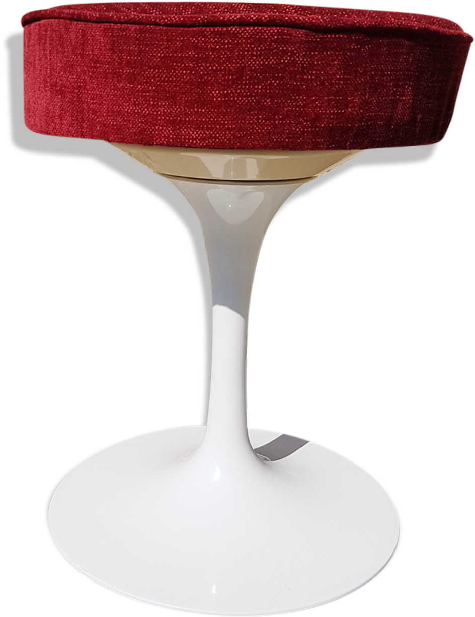 Stool Red Tulip, By Saarinen For Knoll International - Knoll (1457x1457), Png Download