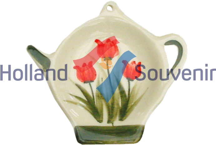 Teabag Tray Red Tulip - Ceramic (768x768), Png Download