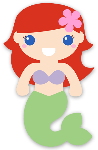 Vinilos Infantiles - Sirenita - Sirenetta Bambini (500x500), Png Download
