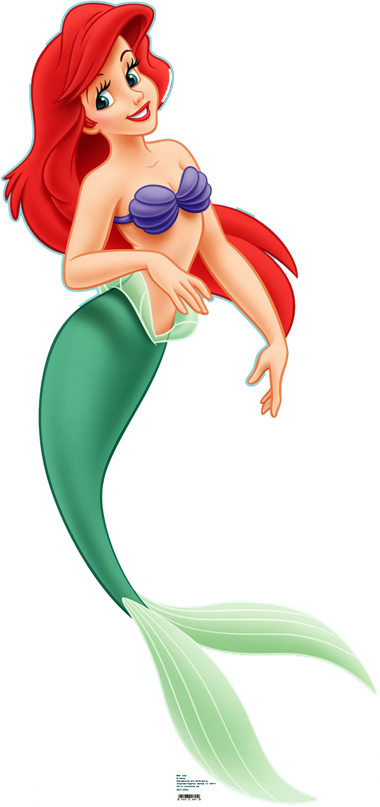 [character] Ariel La Sirenita - Disney Princess (lifesize Stand Up) (1600x1600), Png Download