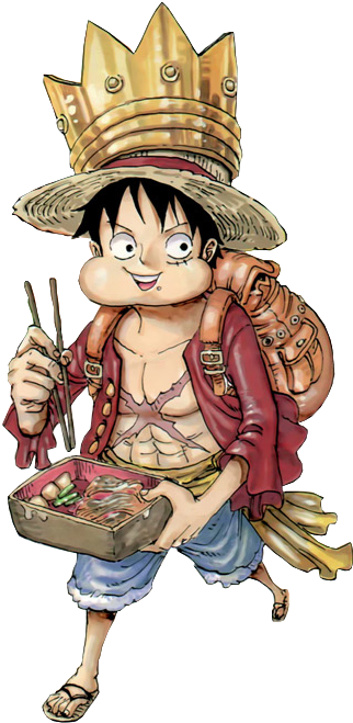 قرد D Luffy Png صورة قطعة واحدة Sticker - One Piece Color Walk Vol 07 Tyrannosaurus Sc (494x703), Png Download
