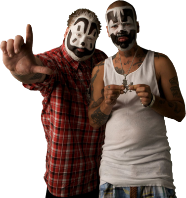Insane Clown Posse [2009] Psd - Insane Clown Posse White Background (376x400), Png Download
