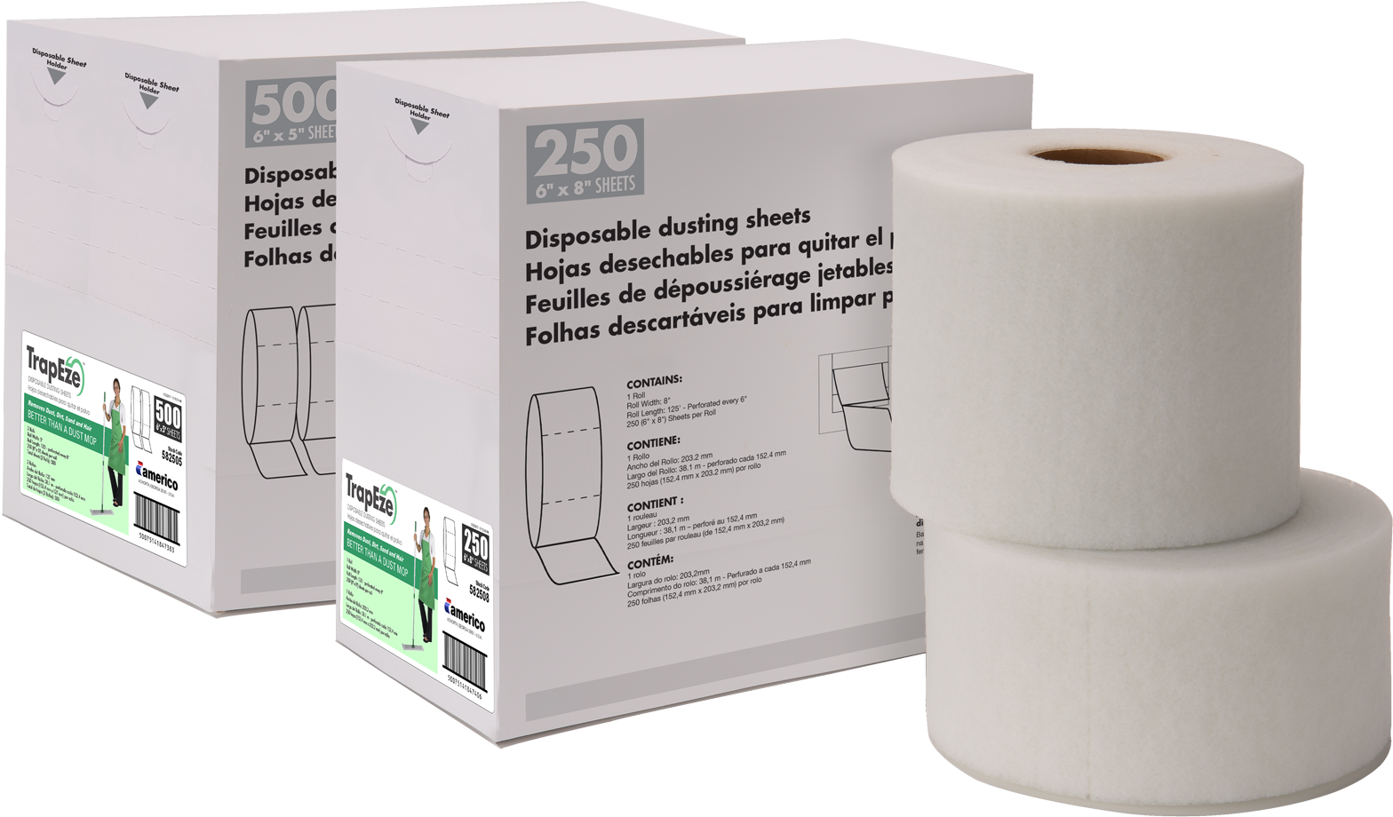 Disposable Dusting Sheets Provide Unsurpassed Cleaning - Americo Trapeze Dusting Sheets (2000x1073), Png Download