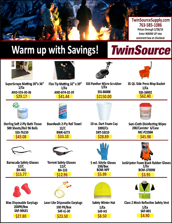 2014 February Safety Supply / Janitorial Supply Deals - Janitorial Safety (568x735), Png Download