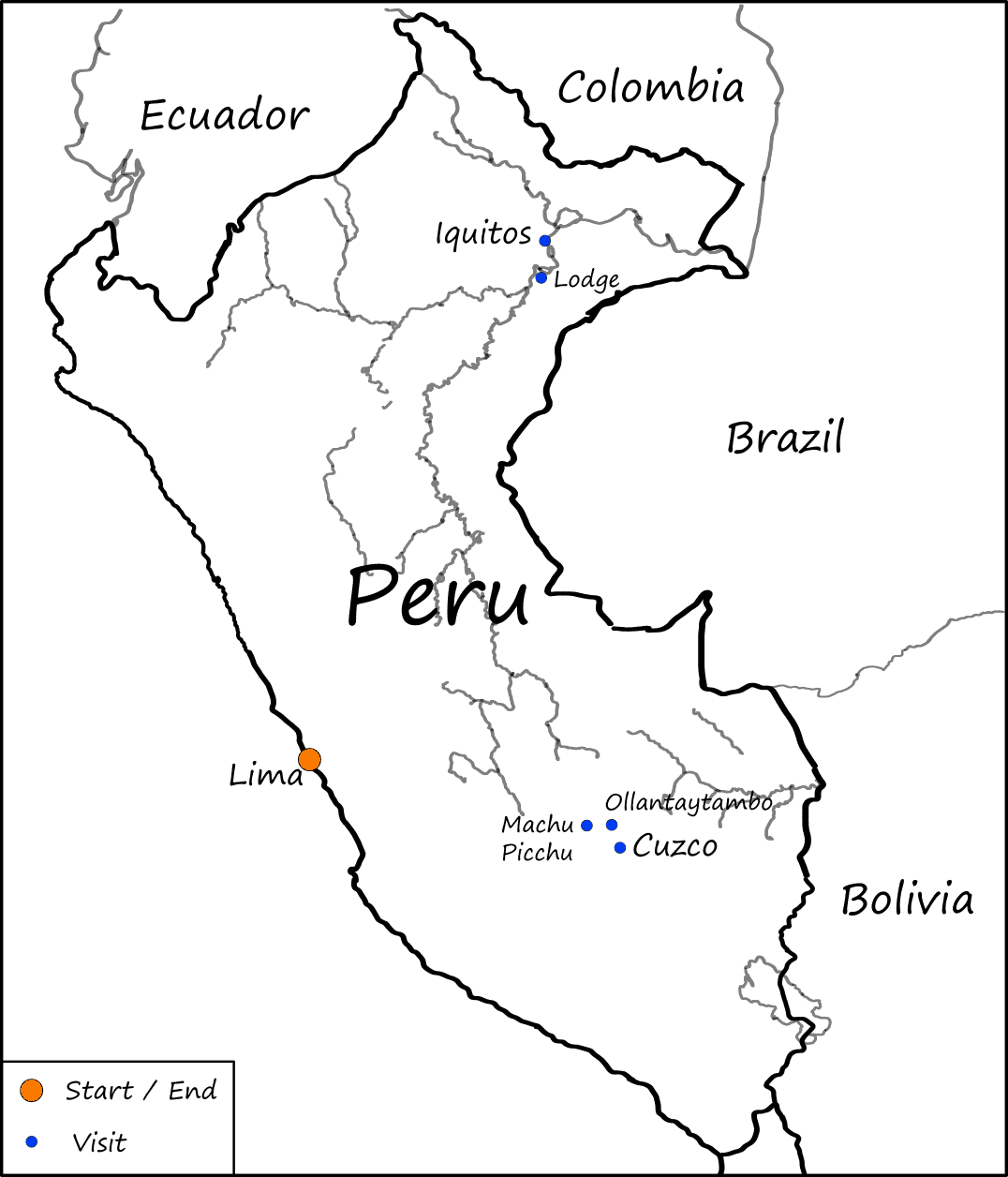 Peru Map - Map (1076x1256), Png Download