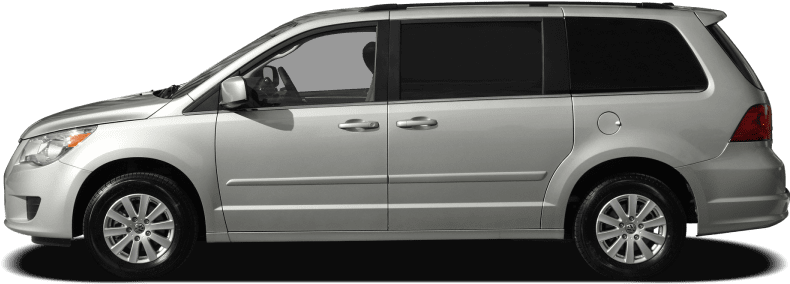 2010 Volkswagen Routan Exterior Side View - 2017 Ford Transit Connect (900x594), Png Download