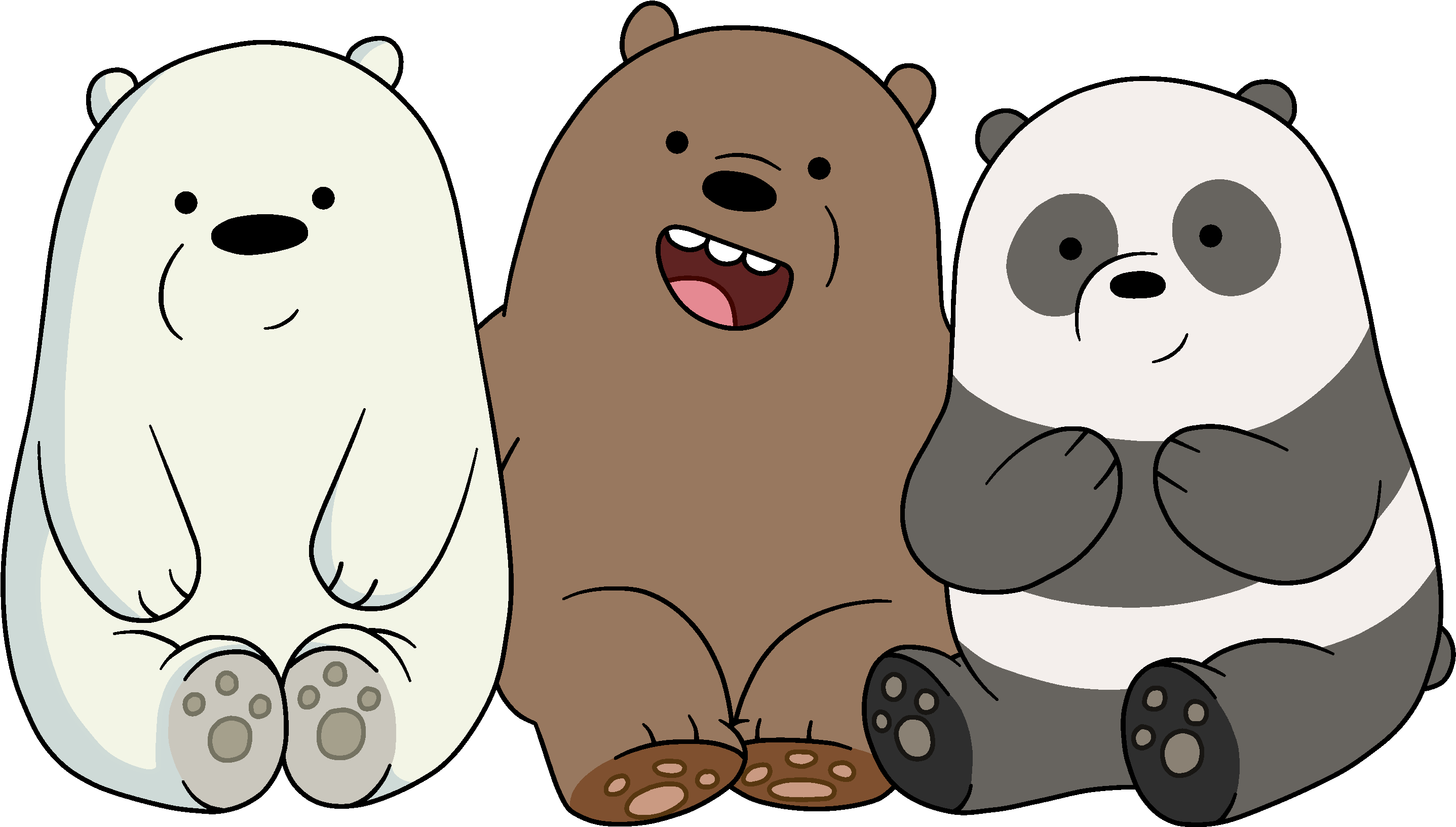 Cada Um Tem Sua Particularidade E Isso Acaba Tornando - We Bare Bears White Bears S (2880x1646), Png Download