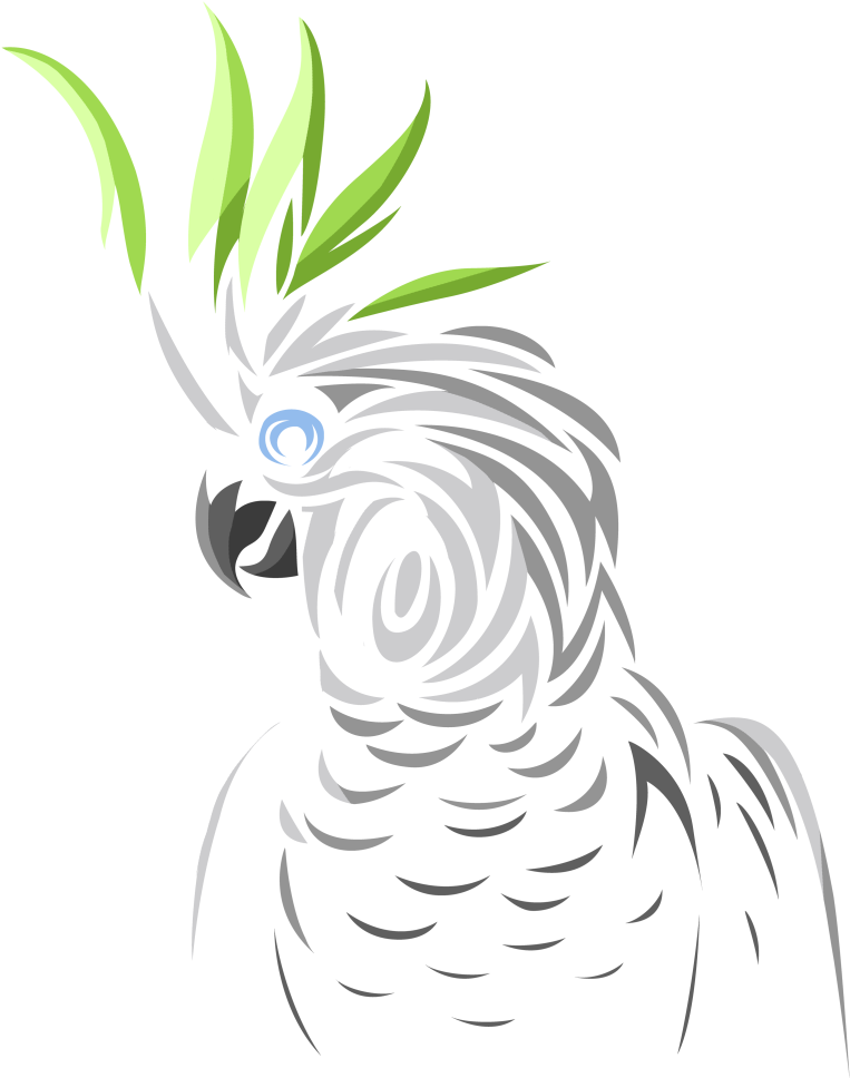Parrot Birds Tribal Cockatoo Art (899x970), Png Download