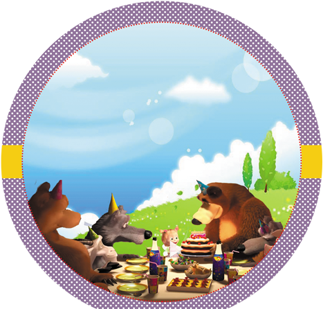 Tag - Masha And The Bear (500x445), Png Download