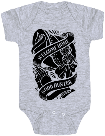Welcome Home Good Hunter Baby Onesy - Bloodborne Shirt (484x484), Png Download