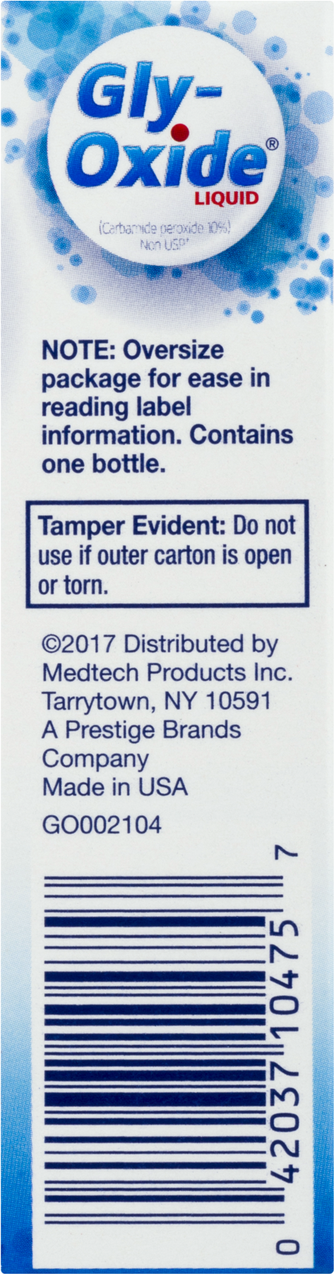 Gly Oxide Antiseptic Oral Cleanser - 0.5 Fl Oz Bottle (1800x1800), Png Download