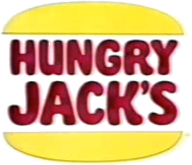 Hungry Jacks - Hungry Jacks Logo 1970 (394x339), Png Download