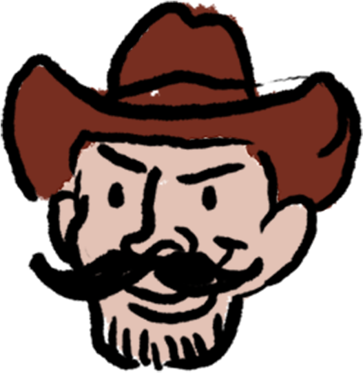 Hair Clipart Cowboy Hat Cattle Snout Cartoon Png - Cowboy Hat (527x542), Png Download