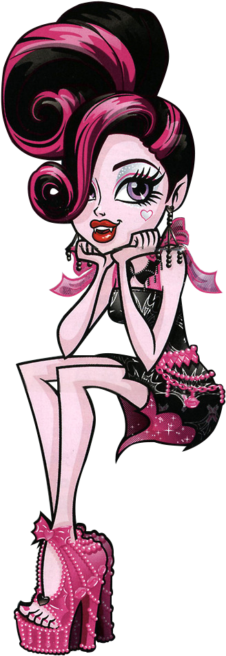 Frights, Camera, Action Black Carpet Draculaura Ii (439x1013), Png Download