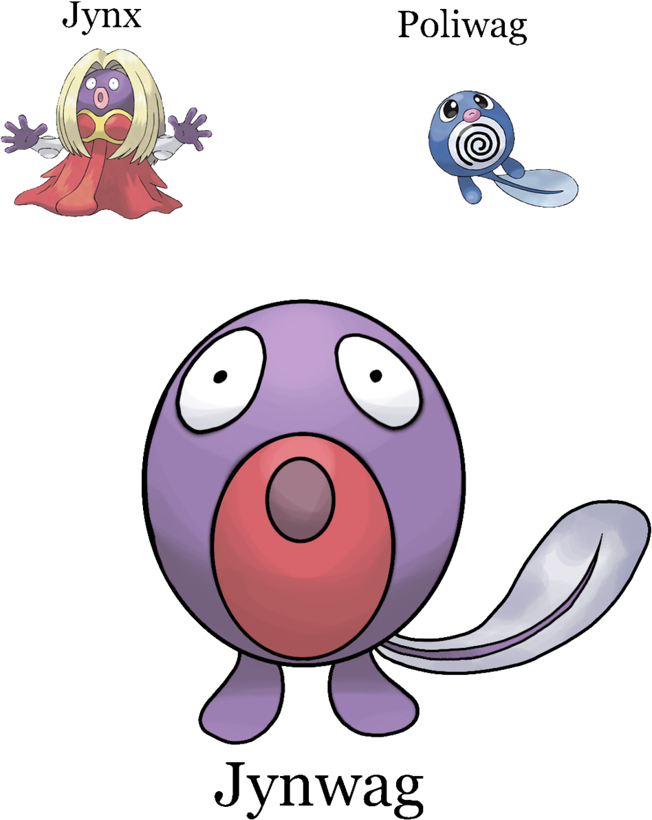 Pokefusion / Pokemon Fusion - Pokemon Poliwag (1024x1316), Png Download