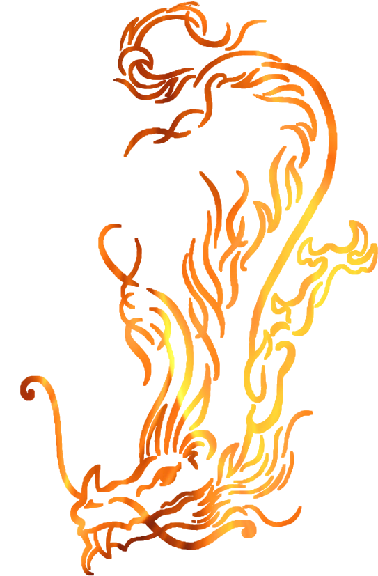 Chinese Dragons Breathing Fire Download - Fire Dragon Logo Png (565x886), Png Download