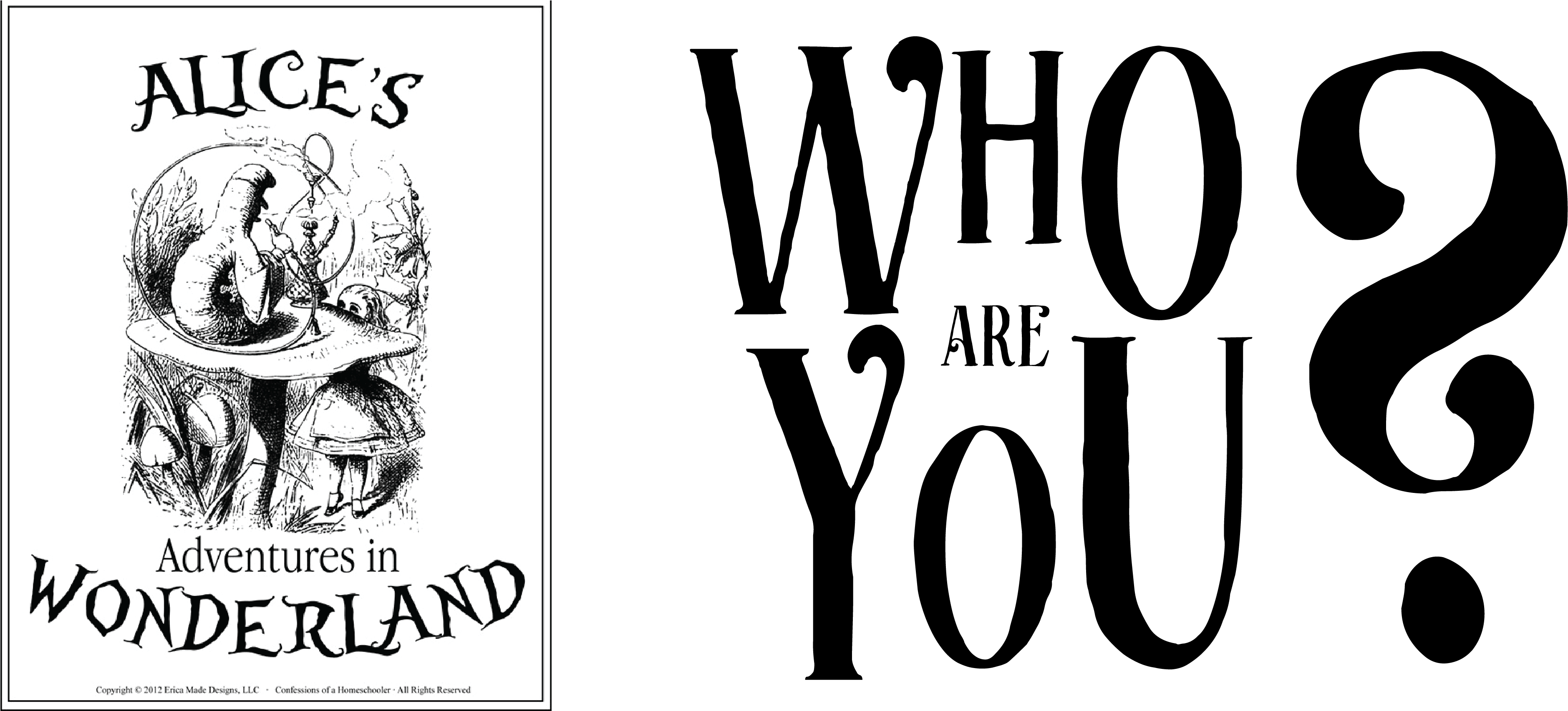 Alice's Adventures In Wonderland By Lewis Carroll - Alice In Wonderland Caterpillar (4240x1704), Png Download