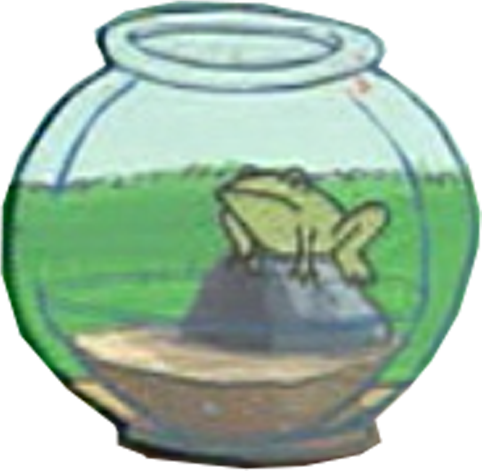 Sandy's Frog - Vase (1158x1183), Png Download