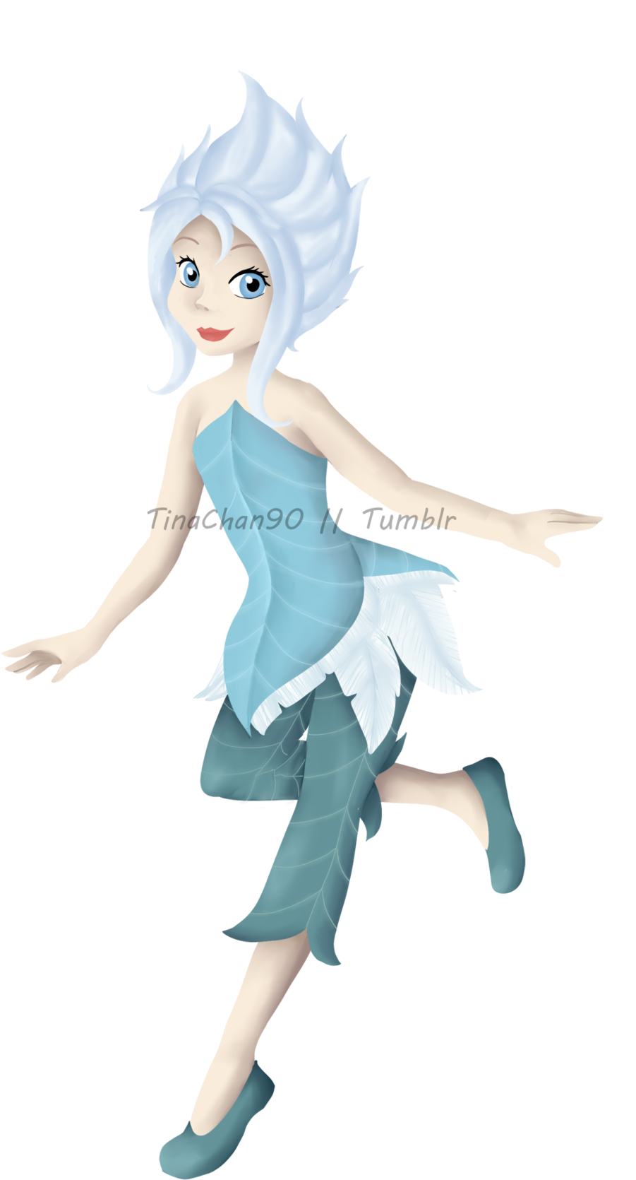Tinkerbell And Friends Periwinkle - Dibujos De La Hermana De Tinkerbell (900x1678), Png Download