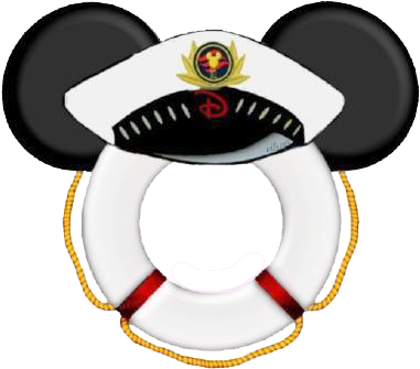 Minnie Mouse Pirate Hat Instant Download Disney Cruise - Disney Cruise Mickey Head (395x356), Png Download