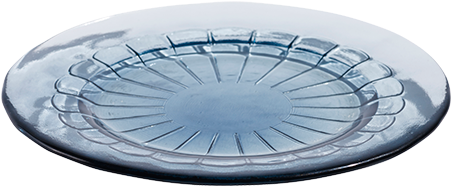 Glass Plate Blue 20cm - Le Creuset Desserttallerken 18 Cm (450x320), Png Download