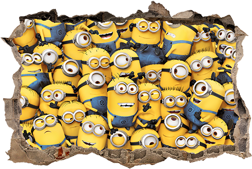 Hole Minions - Minion Puzzles (500x350), Png Download