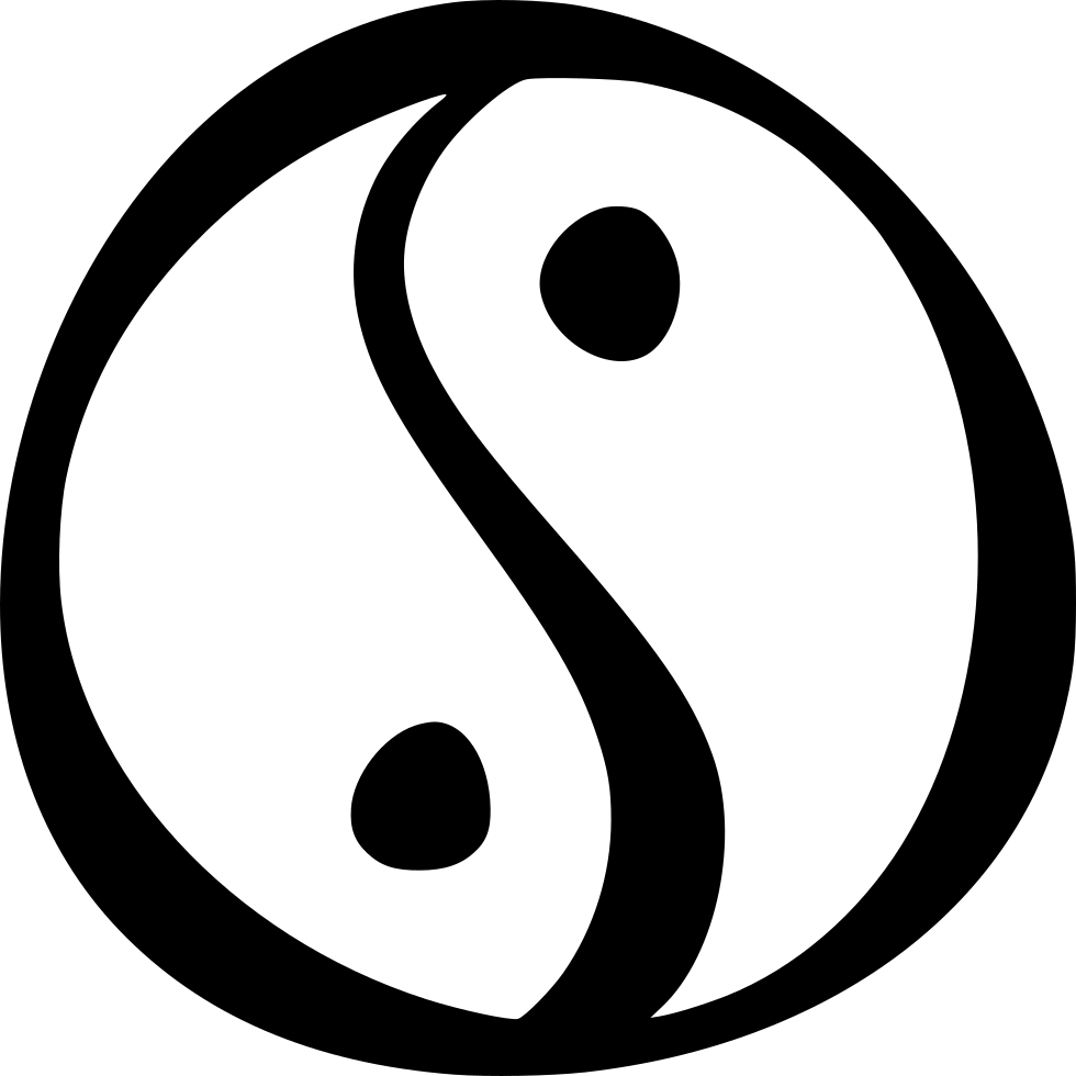 Yin Yang Comments - Vector Graphics (980x980), Png Download