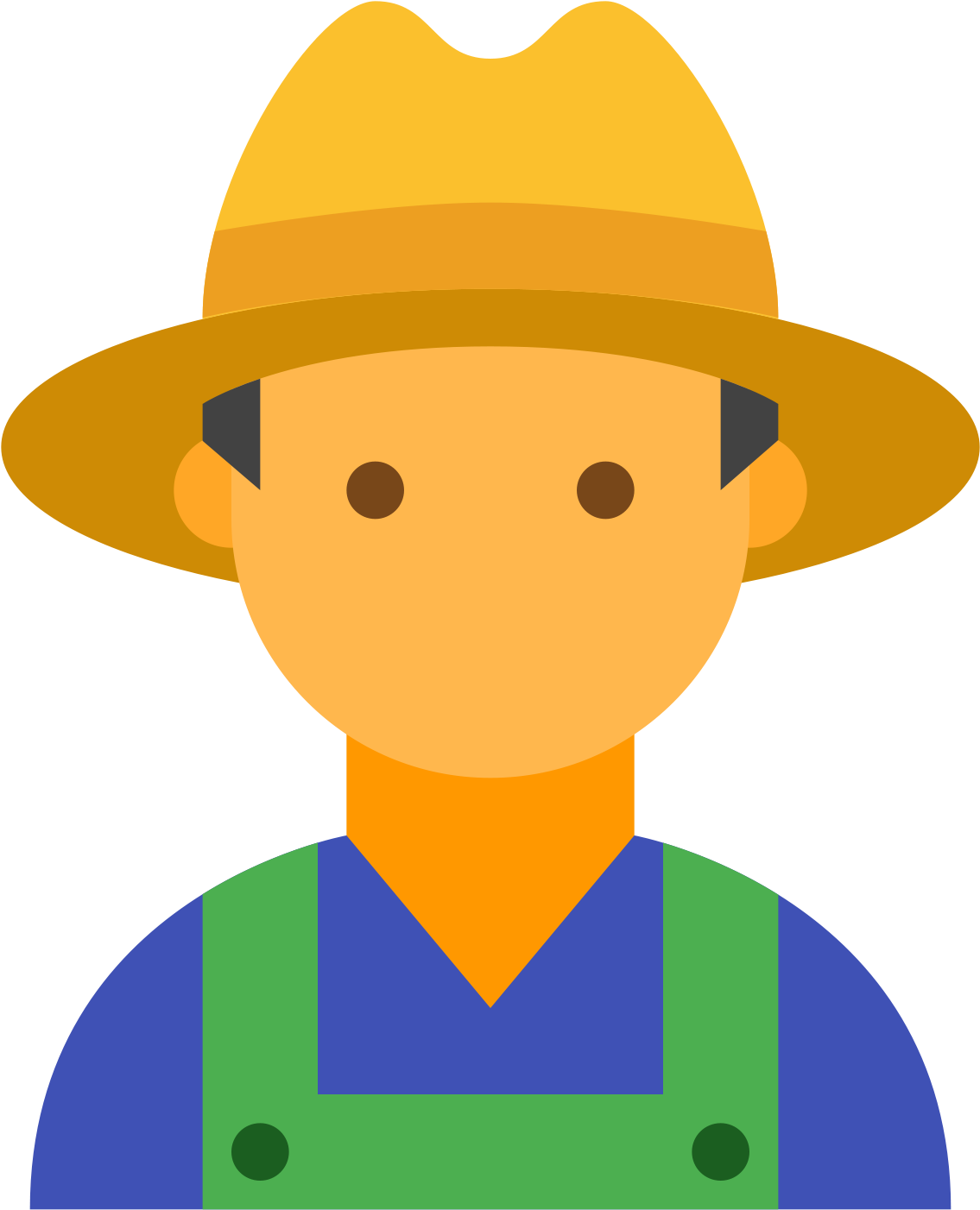 The Image If Of A Person With No Face - Farmer Icon (1600x1600), Png Download