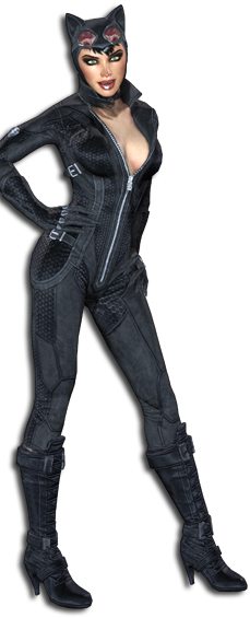 600px-catwoman City - Catwoman From Arkham City (229x565), Png Download