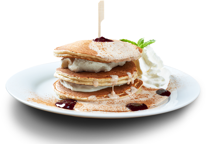 Cinnamon Lemon Cheese Pancakes - Pannekoek (900x500), Png Download