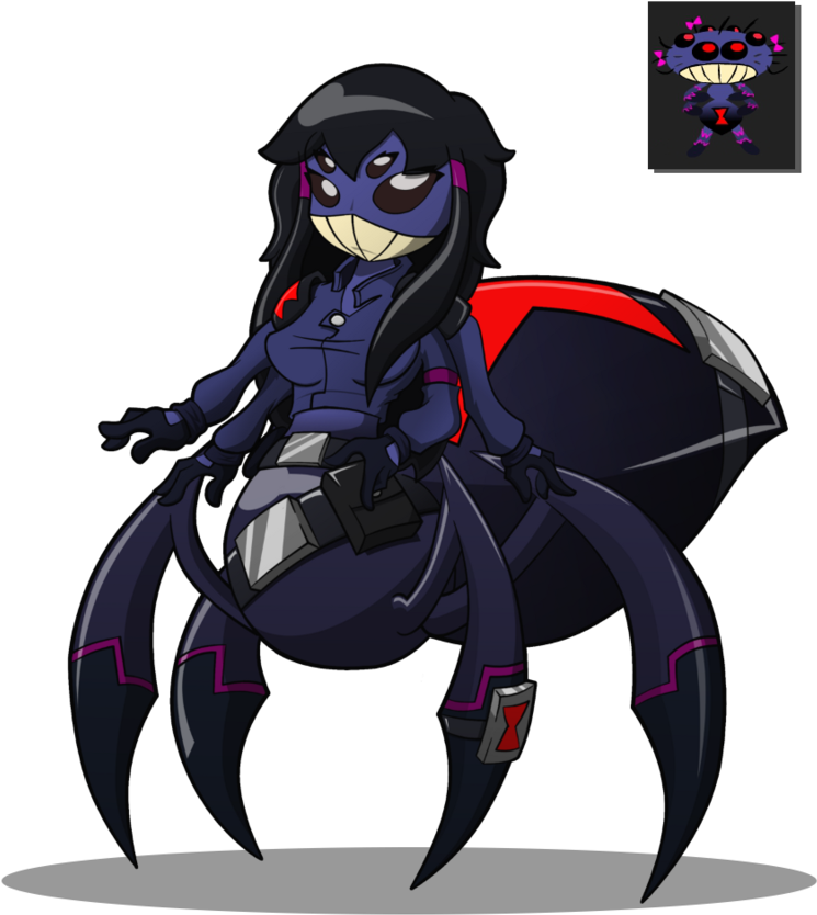 Ka Pow Sssssuper Squad Black Widow By - Happy Tree Friends Sssssuper Squad (800x978), Png Download
